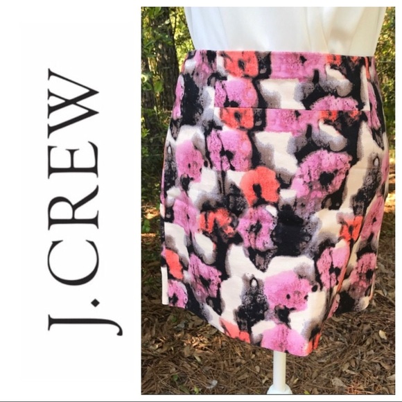 J Crew Floral Mini Skirt Size 4 - Picture 10 of 10